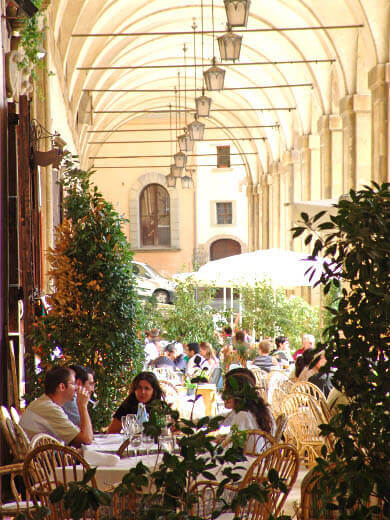 Restaurant i Vasari-Loggiaen Restaurant i Vasari-Loggiaen