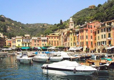 Portofino på Den italienske Riviera Portofino på Den italienske Riviera