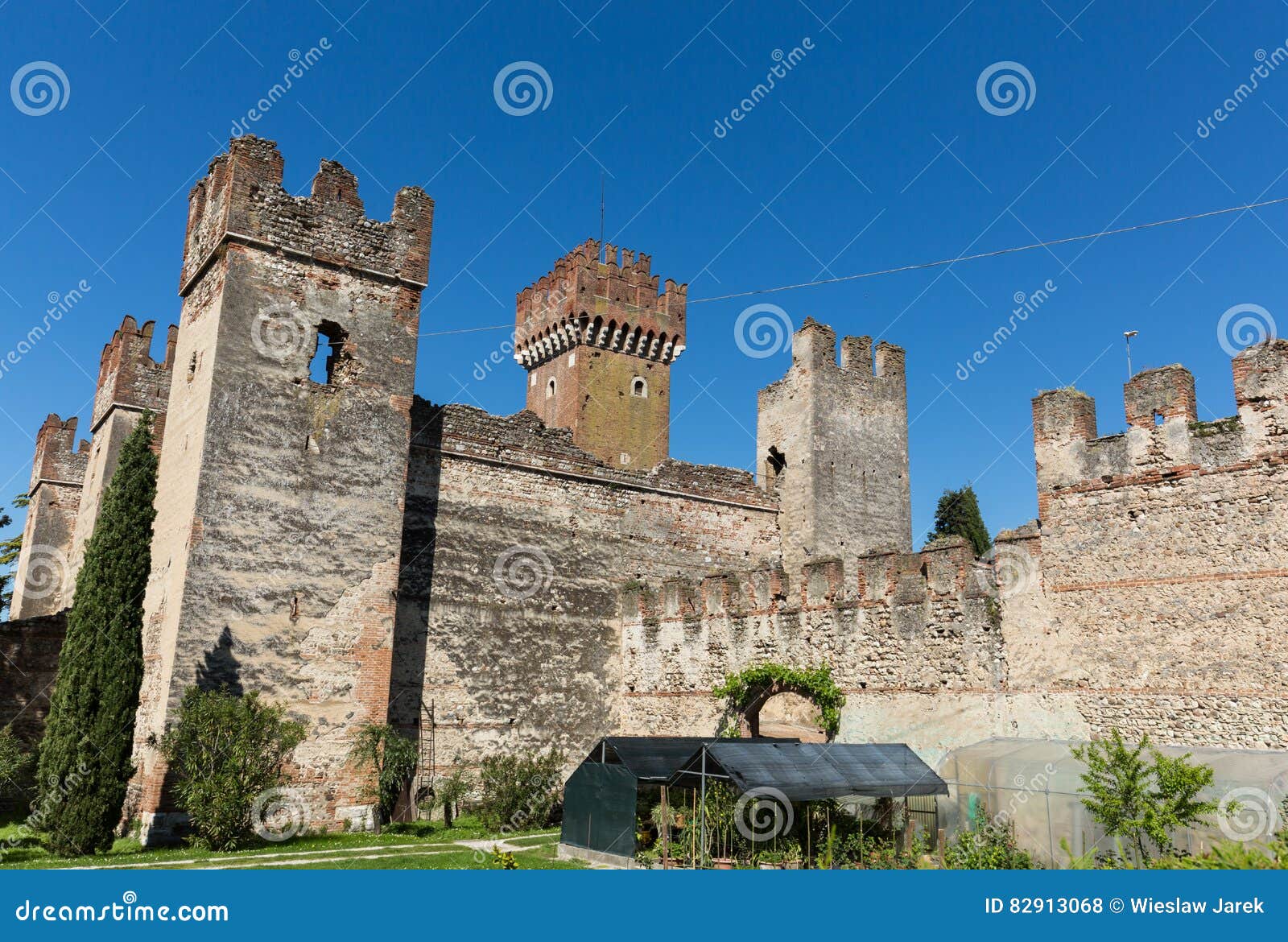 Scaligerborgen i Lazise Scaligerborgen i Lazise