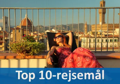 Top 10-rejseml i Italien