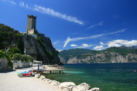Stranden i Malcesine Stranden i Malcesine