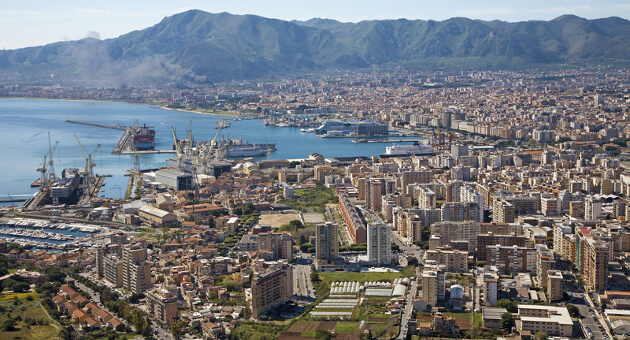 Pragtfuldt vejr over Palermo Pragtfuldt vejr over Palermo