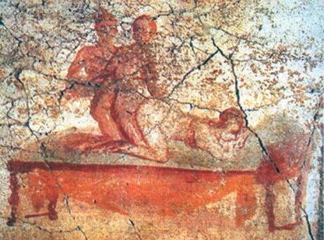 Fresko i Pompejis berømteste bordel