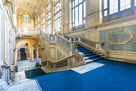 Palazzo Madamas pompøse trappe