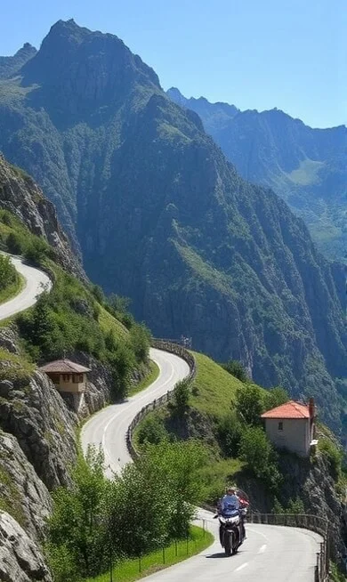 Bjergkørsel i Italien Bjergkørsel i Italien