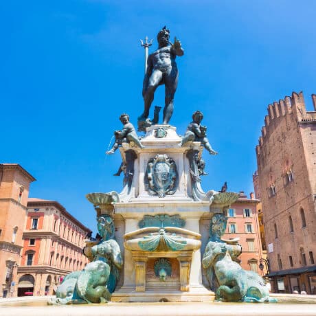 Fontana del Nettuno Giambolognas dejlige bronzespringvand Fontana del Nettuno i Bologna