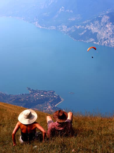 Paragliding fra Monte Baldo Paragliding fra Monte Baldo