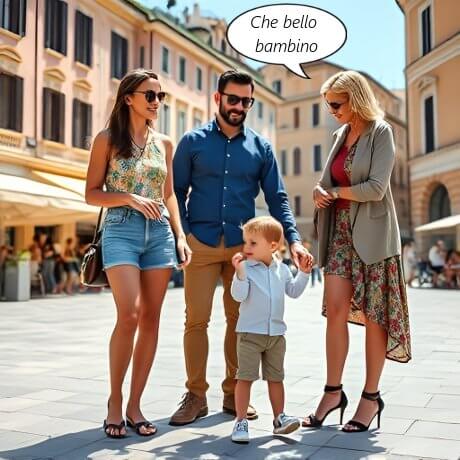 Italienere elsker børn