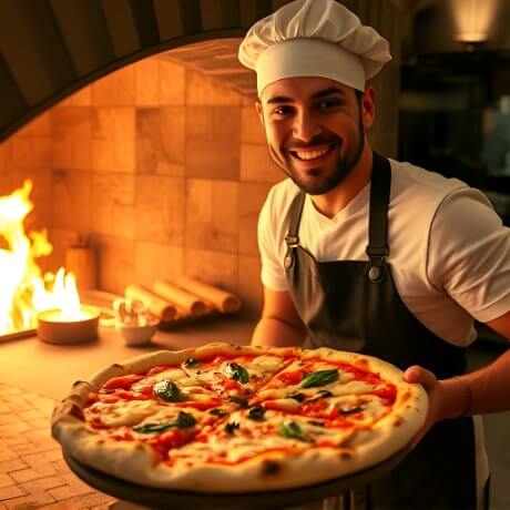 Pizza lige fra stenovnen Pizza lige fra stenovnen