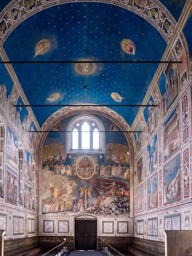 Capella degli Scrovegni med Giottos fresker Capella degli Scrovegni med Giottos fresker