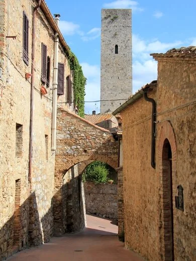 Pragtfuldt vejr over San Gimignano Pragtfuldt vejr over San Gimignano