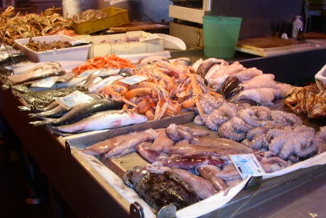Seafood på Sardinien Seafood på Sardinien